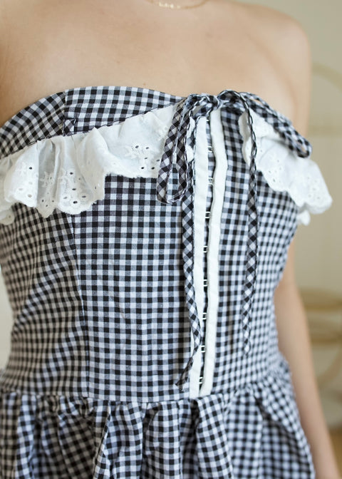 Gingham Garden Maxi