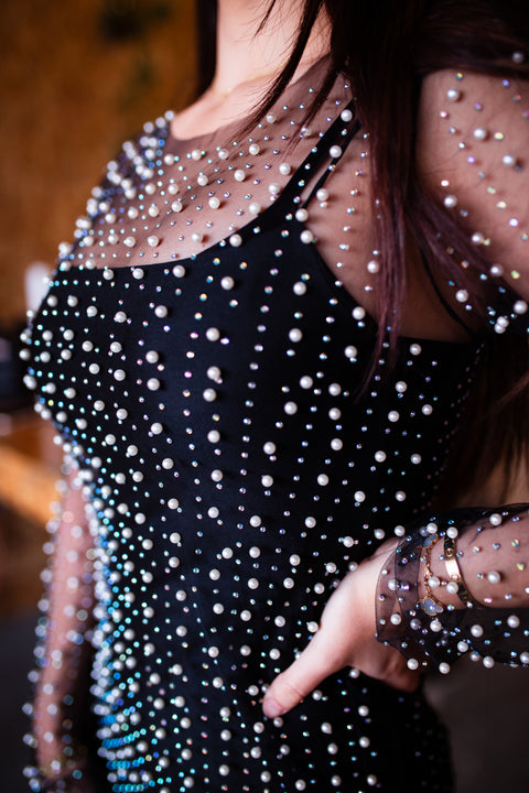 Delia Embellished Two Piece Maxi Dress