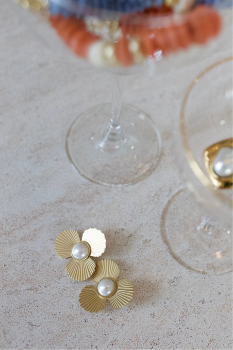 Petals & Pearls Studs