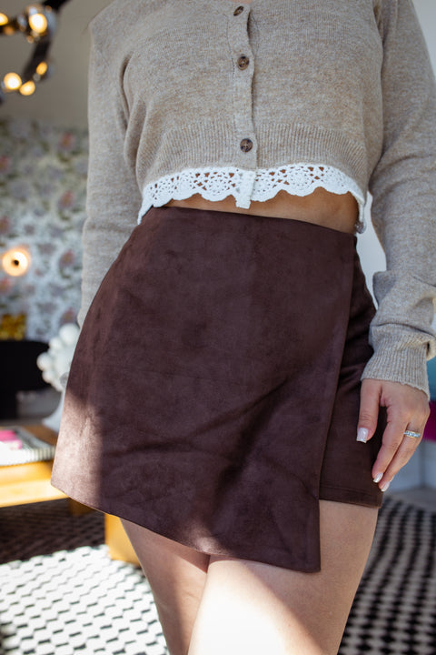 Kassi Suede Mini Skort