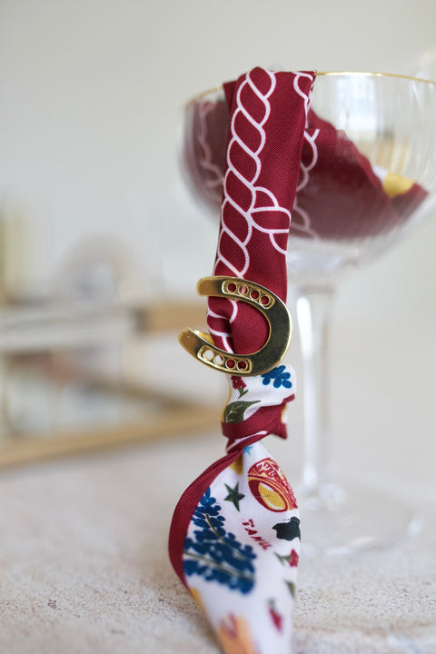 Lucky Horseshoe Skinny Scarf Slider